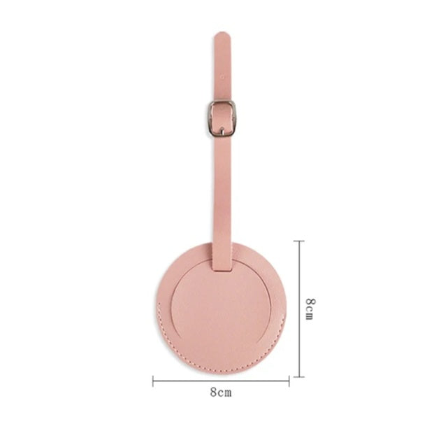 Round Luggage tag