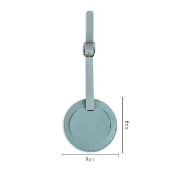 Round Luggage tag