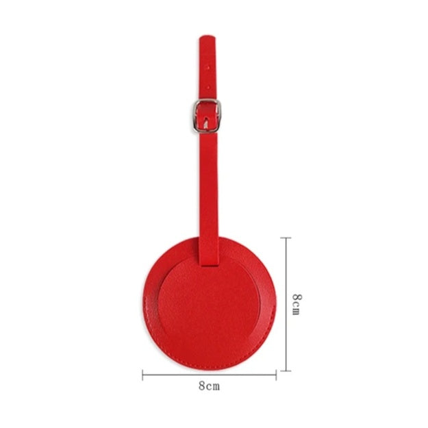 Round Luggage tag