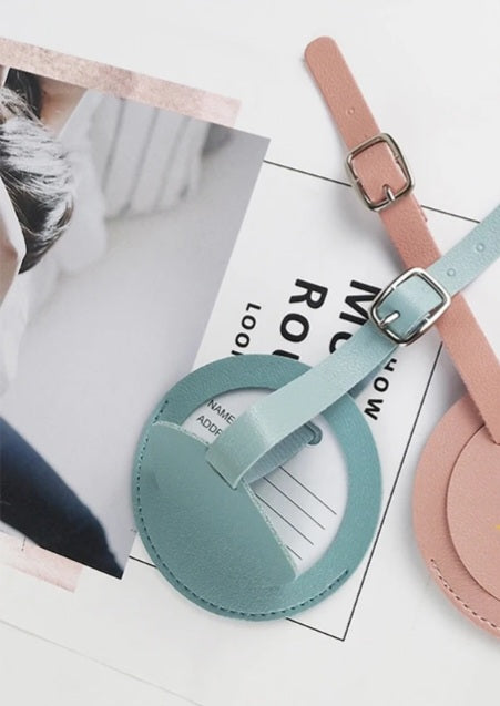 Round Luggage tag